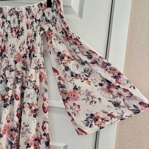 Women’s Floral Off-Shoulder Dress in Blush Floral